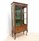 Antique Edwardian Inlaid Walnut Glazed Display Cabinet 1