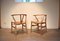Vintage Solid Oak Ch24 Wishbone Chairs by Hans J. Wegner for Carl Hansen & Son, 1950s, Set of 2 7