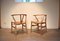 Vintage Solid Oak Ch24 Wishbone Chairs by Hans J. Wegner for Carl Hansen & Son, 1950s, Set of 2, Image 7