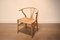 Vintage Solid Oak Ch24 Wishbone Chairs by Hans J. Wegner for Carl Hansen & Son, 1950s, Set of 2 10