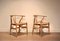 Chaises Ch24 Wishbone Vintage en Chêne Massif par Hans J. Wegner pour Carl Hansen & Son, 1950s, Set de 2 1