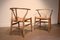 Chaises Ch24 Wishbone Vintage en Chêne Massif par Hans J. Wegner pour Carl Hansen & Son, 1950s, Set de 2 6