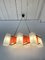 Mid-Century Italian Acrylic Glass and Brass Chandelier by Stilux Milano, 1960s 4