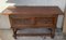 Spanish Console Chest Table with 2-Carved Drawers & Original Hardware, Image 2