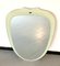 Shield-Shaped Mirror with Retro Painted Glass, 1950s 2