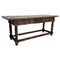 Late-19th Century Spanish Refectory Table or Farm Table with 3 Drawers 1