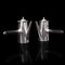 Vintage Silver Plate Coffee Pots from Mappin & Webb, 1940, Set of 2, Image 1