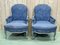 Louis XV Style Lounge Chairs in Patinated Beech with Feather Cushions, 1970s, Set of 2 3