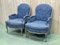 Louis XV Style Lounge Chairs in Patinated Beech with Feather Cushions, 1970s, Set of 2, Image 4