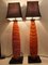 Large Murano Table Lamps with Tiger Pattern Glass by Gino Cenedese, Set of 2 9