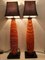 Large Murano Table Lamps with Tiger Pattern Glass by Gino Cenedese, Set of 2 10