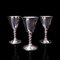 Versilberte spanische Vintage Sherry Kelche, 6er Set 4