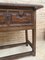 Early 20th Century Spanish Walnut Side Worktable with Large Single Drawer 12