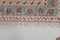 Kleiner handgeknüpfter türkischer Yastik Teppich mit niedrigem Flor 10