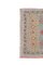 Small Turkish Distressed Low Pile Hand Knotted Yastik Rug, Image 3