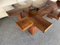 Italian Wood Architect Coffee Table, 1970s 3