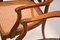 Antique Satinwood & Cane Armchairs, Set of 2, Image 10