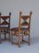 Dutch Gothic Revival Oak Side Chairs, 1890s, Set of 2 4