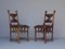 Dutch Gothic Revival Oak Side Chairs, 1890s, Set of 2 1