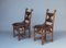 Dutch Gothic Revival Oak Side Chairs, 1890s, Set of 2 6