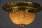 Art Deco Ceiling Lamp with Small Cut Glass Balls, 1920s, Image 15