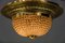 Art Deco Ceiling Lamp with Small Cut Glass Balls, 1920s 13