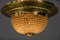 Art Deco Ceiling Lamp with Small Cut Glass Balls, 1920s, Image 13