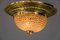 Lámpara de techo Art Déco con pequeñas bolas de vidrio tallado, años 20, Imagen 19