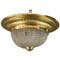 Art Deco Ceiling Lamp with Small Cut Glass Balls, 1920s, Image 1