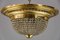 Lámpara de techo Art Déco con pequeñas bolas de vidrio tallado, años 20, Imagen 7