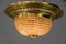 Art Deco Ceiling Lamp with Small Cut Glass Balls, 1920s, Image 18