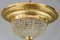 Art Deco Ceiling Lamp with Small Cut Glass Balls, 1920s, Image 2