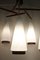 Mid-Century Scandinavian Opaline Chandelier, 1950s, Image 4