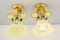 Hanging Lamps with Original Opaline Glass Shades, 1910s, Set of 2 2