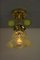 Hängelampen mit Original Leuchten aus Opalglas, 1910er, 2er Set 6