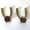 Brass and Copper Sconces in the Style of Gio Ponti, 1950s , Set of 2, Image 1