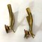 Brass and Copper Sconces in the Style of Gio Ponti, 1950s , Set of 2 3