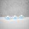 Murano Glass Blue Table Lamps in the Shape of a Donut from Leucos, 1970s, Set of 3 2