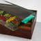 Wooden and Painted Glass Box from Fontana Arte, 1950s 6