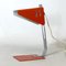 Lámpara de escritorio italiana vintage de metal naranja, años 70, Imagen 7