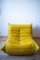Yellow Pull-Up Dubai Leather Living Room Set by Michel Ducaroy for Ligne Roset, 1970s, Set of 5 14