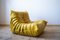 Yellow Pull-Up Dubai Leather Living Room Set by Michel Ducaroy for Ligne Roset, 1970s, Set of 5, Image 13