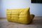 Mobilier de Salon Dubai Pull-Up en Cuir Jaune par Michel Ducaroy pour Ligne Roset, 1970s, Set de 5 19