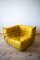 Mobilier de Salon Dubai Pull-Up en Cuir Jaune par Michel Ducaroy pour Ligne Roset, 1970s, Set de 5 3