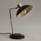 Französische Art Deco Schreibtischlampe in Schwarz & Gold, 1950er 4