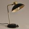 Französische Art Deco Schreibtischlampe in Schwarz & Gold, 1950er 2