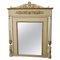 Large Antique Carved Gilded and Lacquered Wood Wall Mirror, 1800s 1