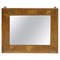 Antique Briar Walnut Wall Mirror, 1880s 1