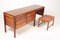 Mid-Century Danish Modern Desk in Rosewood with Stool, 1960s, Image 3