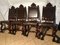 Baroque Leather Chairs, Set of 4 7